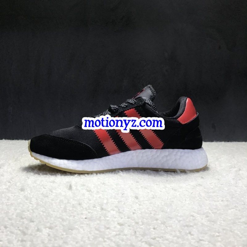 Adidas Iniki Runner Boost Black Red Real Boost